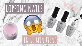 😍 DIP POWDER  ZELF ACRYL NAGELS ZETTEN  15 MIN 😱 [upl. by Shelli]