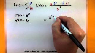 Calculus  The quotient rule for derivatives [upl. by Haig433]