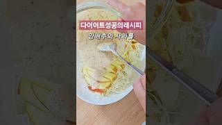 다이어트 성공의 비밀 양배추 사과 샐러드 레시피 공개 🍏✨ [upl. by Htrow619]