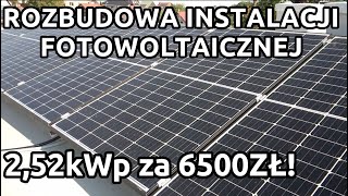 Instalacja fotowoltaiczna DIY Rozbudowa 252kWp za 6500zł [upl. by Elga]