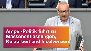 AmpelPolitik führt zu Massenentlassungen Kurzarbeit und Insolvenzen  Alexander Ulrich [upl. by Vitale753]