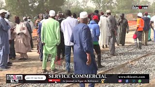 Les cheminots retraités observent un sitin à la gare de Thiès [upl. by Etta611]