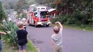 Santa Claus on the Scarborough Fire Truck [upl. by Gayn]