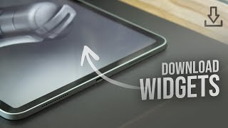 How to Download Widgets on iPad tutorial [upl. by Ahtamat]