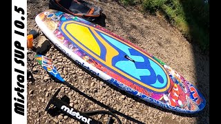 Mistral SUP 105  YES  Coral MISTRAL Board  Stand up paddle  Unboxing  Trolley P040 [upl. by Yrocal]