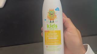 Babyganics SPF 50 Kids Sunscreen Spray Review [upl. by Noicnecsa]