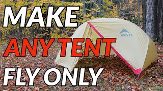 Pitch ANY Tent Fly Only with this HACK [upl. by Olivette722]