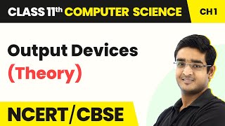 Class 11 NCERT Computer Science Chapter 1  Output Devices  Computer System [upl. by Nibot]