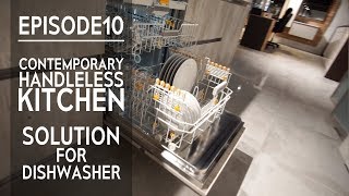 🎥10 Contemporary handleless kitchen Solution for dishwasher Miele Knock To Open [upl. by Ahcorb]