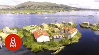 The ManMade Floating Islands of Lake Titicaca [upl. by Kooima808]