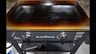 How To Season Your Black Stone Griddle  Seasoning A Flat Top Griddle [upl. by Avera348]