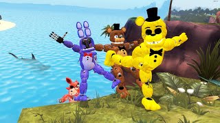 Animatronics Five Nights at Freddys 2 not ordinary ragdolls MOD amp funny jumps Garrys Mod [upl. by Eelsew]