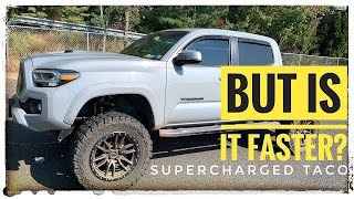 Supercharged Magnuson Toyota Tacoma but is it fast Lifted and Tuned [upl. by Tillio]