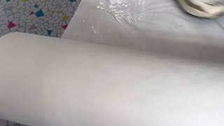 White adhesive felt roll for building protection company from China supplier [upl. by Nilatak871]