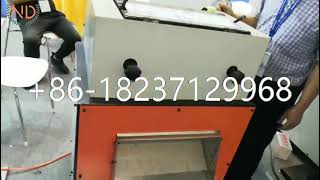 chemical basalt fiber cutter shredder staple carbon glass fiber rolls cutting shredding machine [upl. by Neroc165]