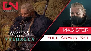 AC Valhalla Magister Armor Set  Full Raven Clan Armor Locations amp Showcase [upl. by Vlad451]