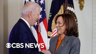 Biden endorses Kamala Harris for president after dropping out of 2024 race [upl. by Seuqcaj]