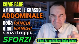 Come fare a ridurre il grasso addominale  nella PANCIA e nei FIANCHI [upl. by Bigod]