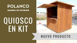 Quiosco en Kit Proceso de montaje Polanco Madera [upl. by Oinotla]