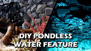 DIY Pondless Water Feature  Modern Design with LED Lighting [upl. by Tedra125]