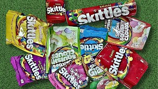 🌈 Skittles ASMR Satisfaction Unpacking Stirring 🎉 Skittles rainbow candy [upl. by Asenav]