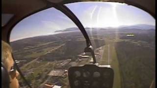 Touchdown Autorotations with student R22 Helicopter  training flight  with audio [upl. by Ojimmas]