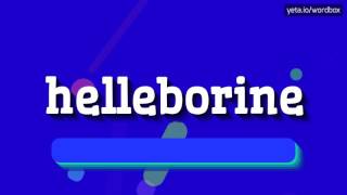 HELLEBORINE  HOW TO PRONOUNCE IT [upl. by Batruk]