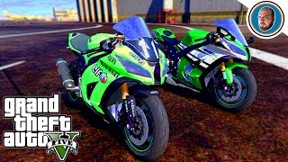 GTA 5 MOD VITA REALE Moto vere al concessionario Consegna Camion [upl. by Lilith]