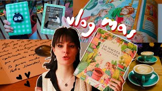 vlogmas 4 ❄️☃️  calendario de adviento bookhaul de la biblioteca postales navideñas [upl. by Bazil]