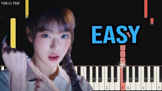 IVE  HEYA  EASY Piano Tutorial by Pianella Piano [upl. by Nylesor265]