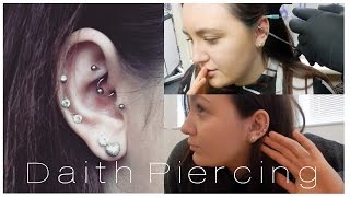 All about my Daith Piercing  Piercing no18  Footage amp Experience [upl. by Geaghan547]