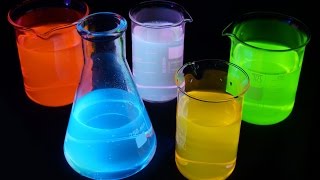 What is Fluorescence Detailed Explanation Amazing Glowing liquid [upl. by Einatsed]