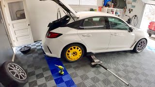 2023 FL5 Honda Civic Type R  Fitting a Spare Tire [upl. by Einhpets289]