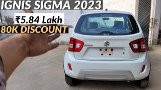 Maruti ignis sigma 2023 model  Walkaround Review Interior Exterior Features  Ignis 2023 [upl. by Orsa475]