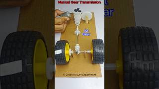 Manual Gear Transmission • Dc Motor  dcmotor tech youtubeshorts dcmotorproject [upl. by Clark]