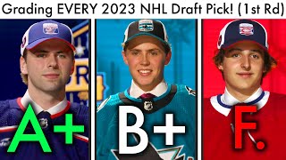 Grading EVERY First Round 2023 NHL Draft Pick Top NHL ProspectsConnor Bedard Blackhawks Rankings [upl. by Godfry]