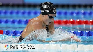 Summer McIntosh COMMANDS the 400m IM for first career Olympic gold medal  Paris Olympics [upl. by Spalla719]