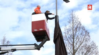 Grootste hybride lichtmast onthuld in Alphen [upl. by Konopka412]