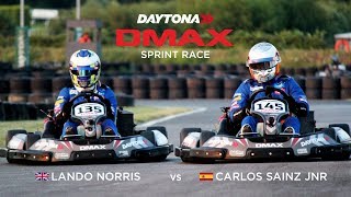 LANDO NORRIS VS CARLOS SAINZ IN EPIC GO KARTING BATTLE [upl. by Anirav142]