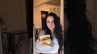 Heirloom Tomato Sandwich with a Basil Aioli food cooking easyrecipe [upl. by Cyb]