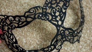 DIY Lace Mask [upl. by Airdnassac]