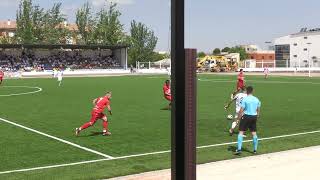 primera parte del partido playoff de ascenso a tercera división CD Valdepeñas vs CD Sonseca [upl. by Johiah344]