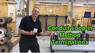 Conduit Loopin Method How to Terminate PVC Singles into Switches and Lights How to Connect Up [upl. by Mordecai]