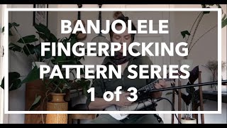 Banjolele tutorial  easy fingerpicking pattern [upl. by Farland]