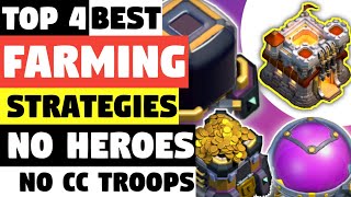 Top 4 Best TH11 Farming Strategies  No Hero and CC Farming Army  Clash Of Clans [upl. by Tades]