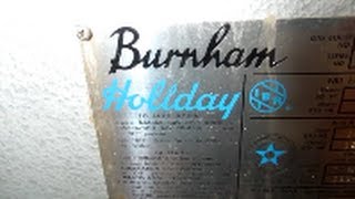 gas burnham holiday boiler with leaking radiator bleader [upl. by Ver]