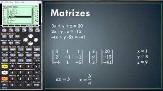 Matrizes  HP 50g [upl. by Atinahs412]