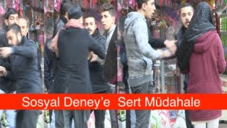 Başörtüsü Testinde Sert Tepki quotDelik Deşik Ederim Seniquot SOSYAL DENEY [upl. by Robbie199]