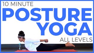 10 minute Yoga for Posture All Levels  Sarah Beth Yoga [upl. by Khalid]