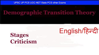 Demographic transition theory Population theories Population and Settlement Geography [upl. by Quenby]